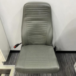 Passenger jump seat foldable with seat belt