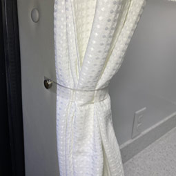 Privacy curtain tie back