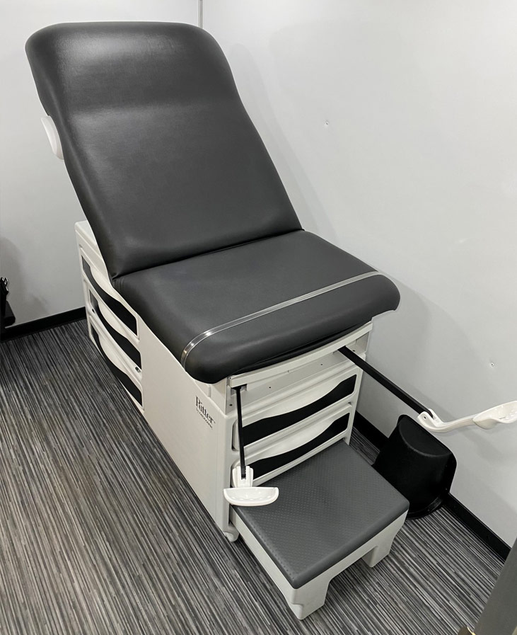 Mobile Medical Clinic Exam Table Picture