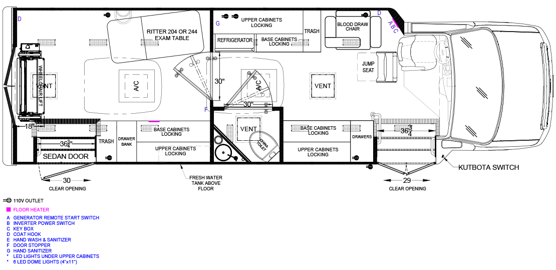 Two Exam Room ADA E2 Floorplan